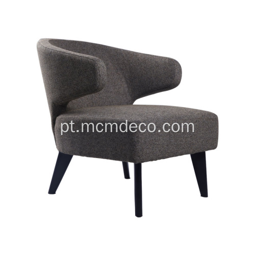 Modern Lounge Chair Contemporânea em Tecido